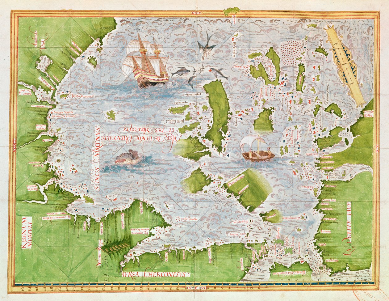 Fol.30v Kart over Malukuhavet, fra 