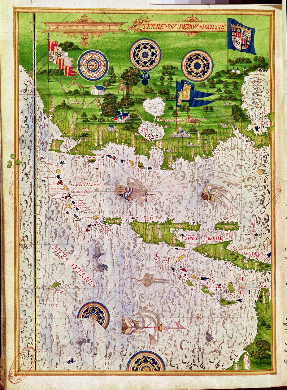 Fol.47v Kart over Peru, fra 