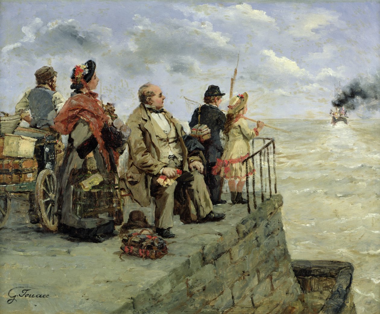 Avreise til Jersey av Guillaume Romain Fouace