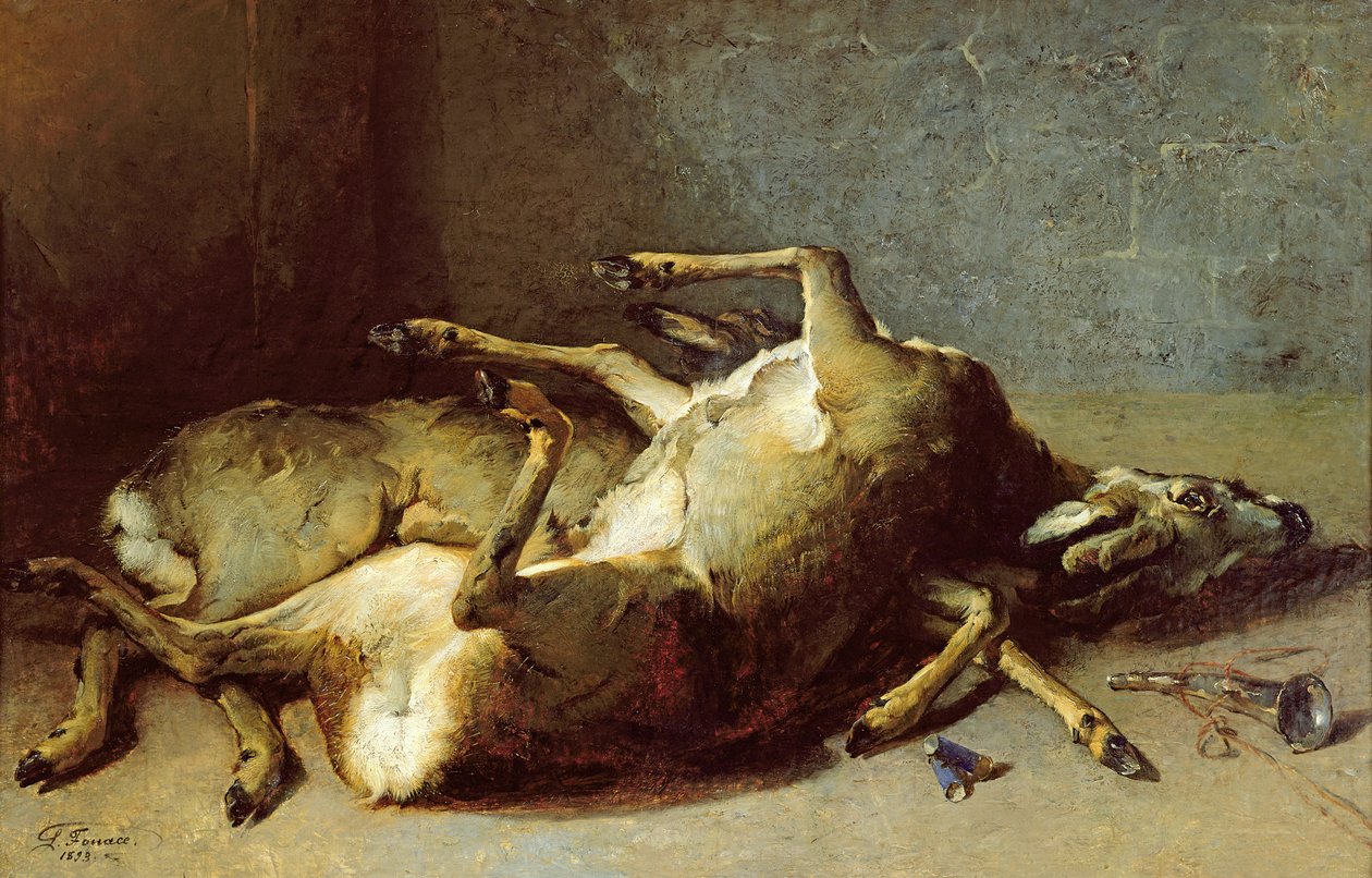Rådyr, 1893 av Guillaume Romain Fouace