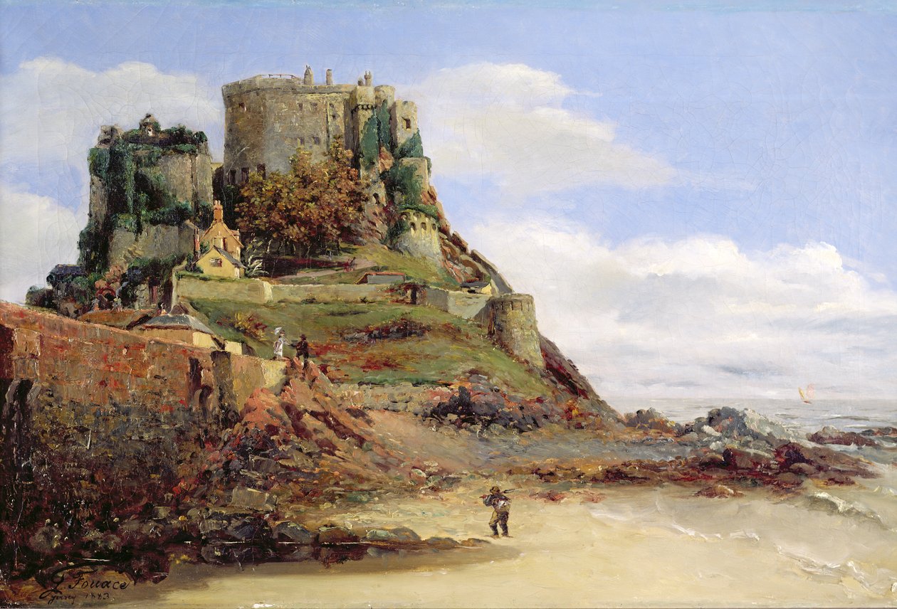 Utsikt over Jersey, 1883 av Guillaume Romain Fouace