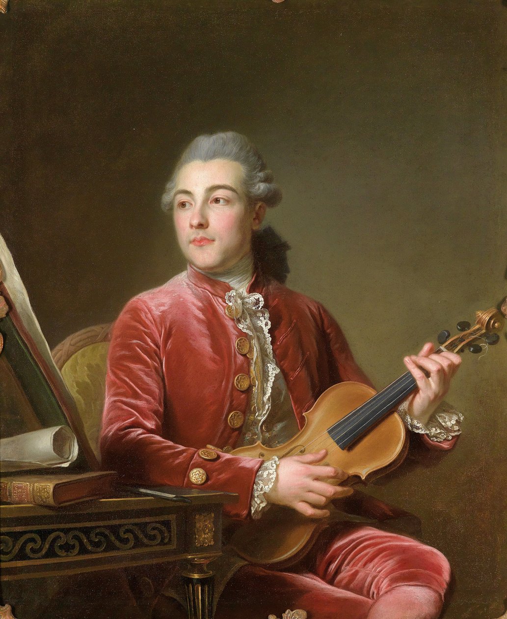 Gentleman med fiolin av Guillaume Voiriot