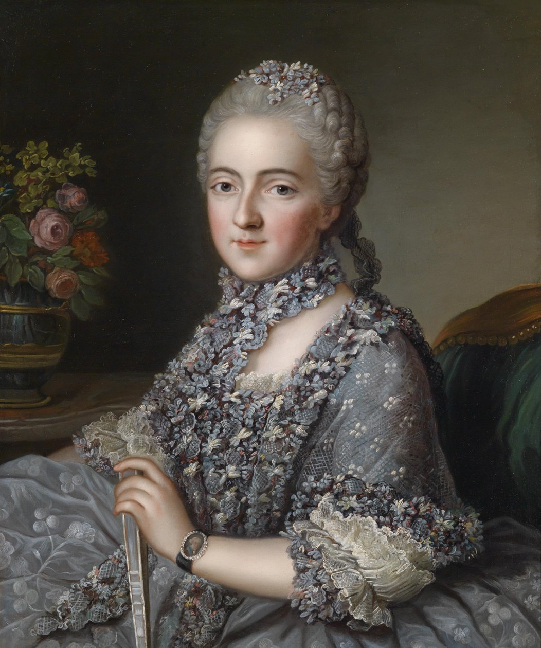 Portrett av en dame av Guillaume Voiriot