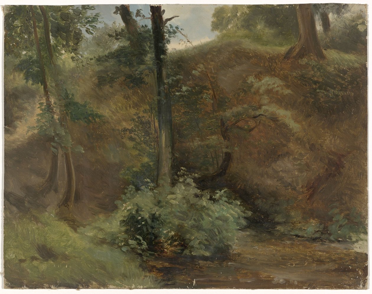 Trær i et sanddynelandskap av Guillaume Anne van der Brugghen