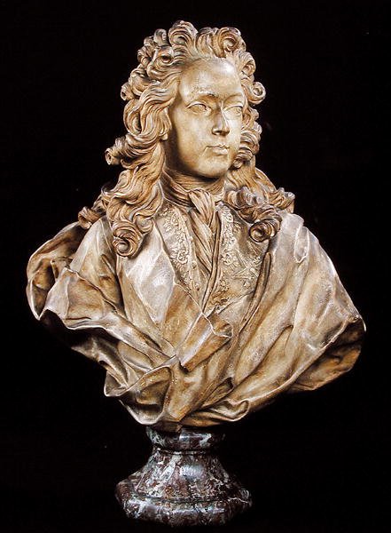 Byste av Ludvig XV (1710-74) av Guillaume I Coustou
