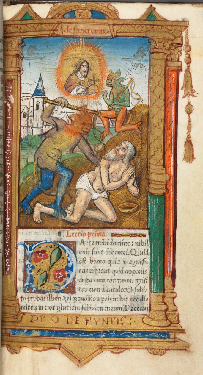 Trykt timebok Bruk av Roma: fol, 78r, Job, 1510. av Guillaume Le Rouge