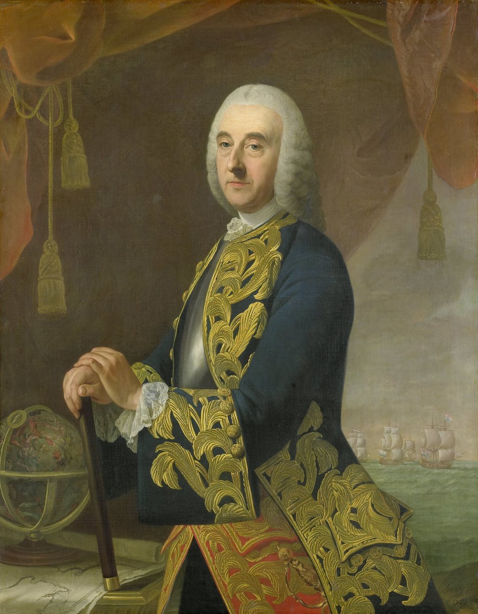 Portrett av viseadmiral Hendrik Lijnslager, sønn av Harmen Lijnslager og Judith Allijn av Guillaume de Spinny