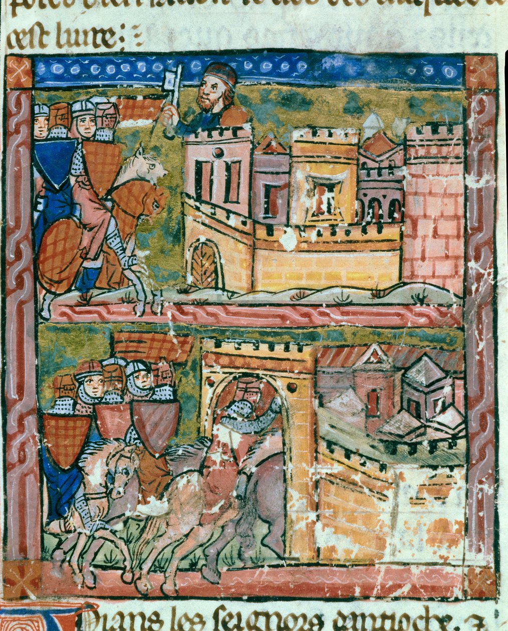 Forræderi fra Firouz og angrep av byen Antiokia ved korstogene, juni 1098 av Guillaume de Tyr