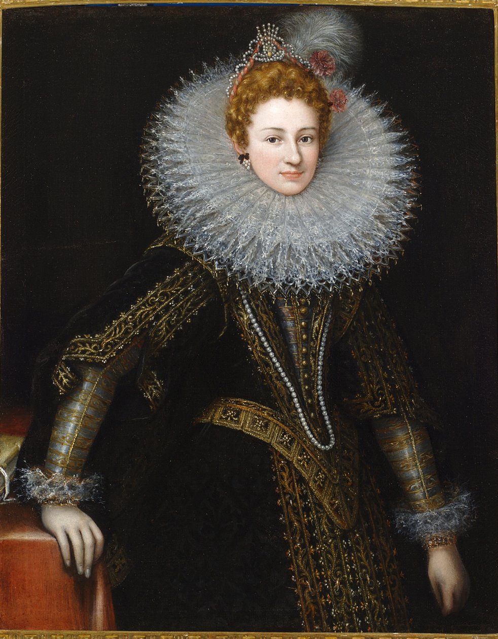 Portrett av Veronica Spinola Serra, tidlig på 1600-tallet (olje på lerret) av Guilliam van Deynen