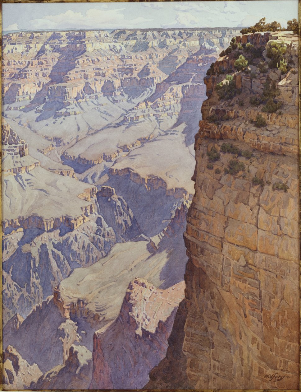 Grand Canyon of Arizona (w/c på papir) av Gunnar Widforss
