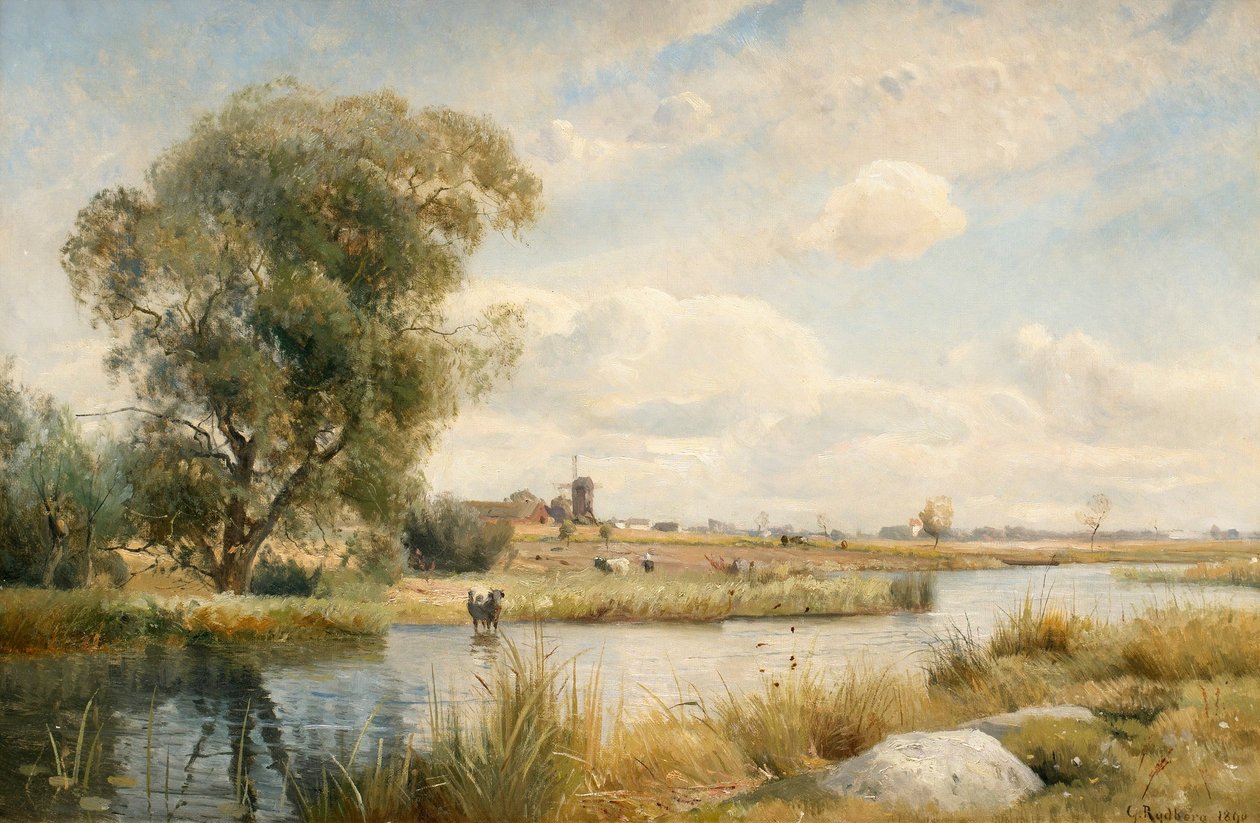 Skånsk landskap av Gustaf Rydberg