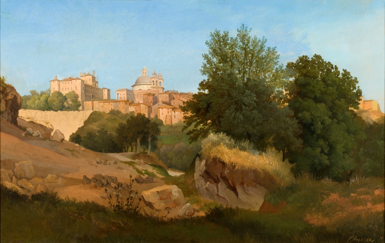 Utsikt over Ariccia av Gustaf Wilhelm Palm