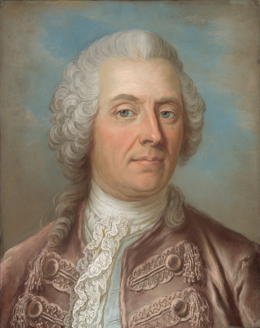 Portrett av baron Johan Vilhelm Sprengtporten 1720-1795. av Gustaf Lundberg