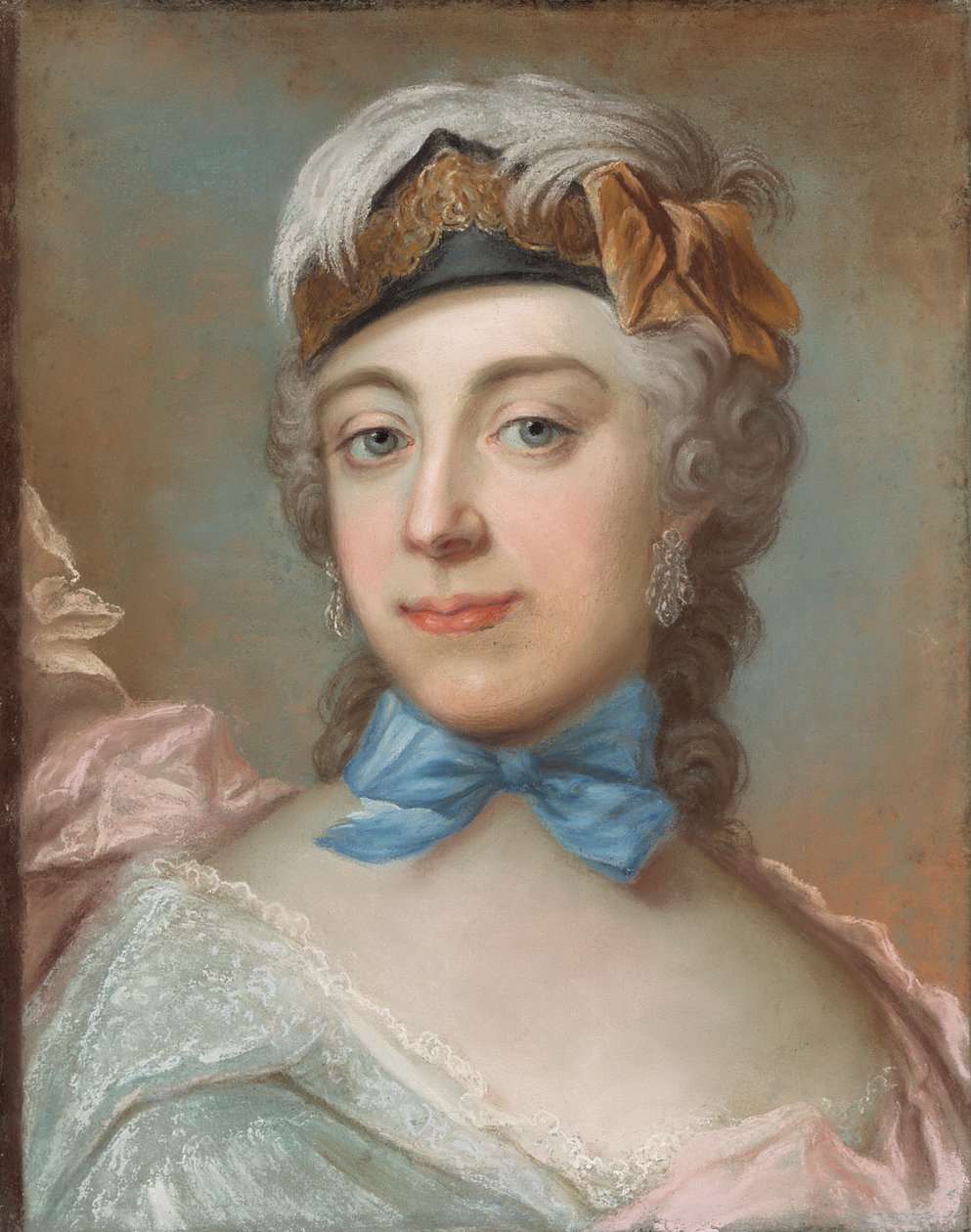Portrett av baronesse Ulrika Charlotta Sprengtporten 1724-1780. av Gustaf Lundberg