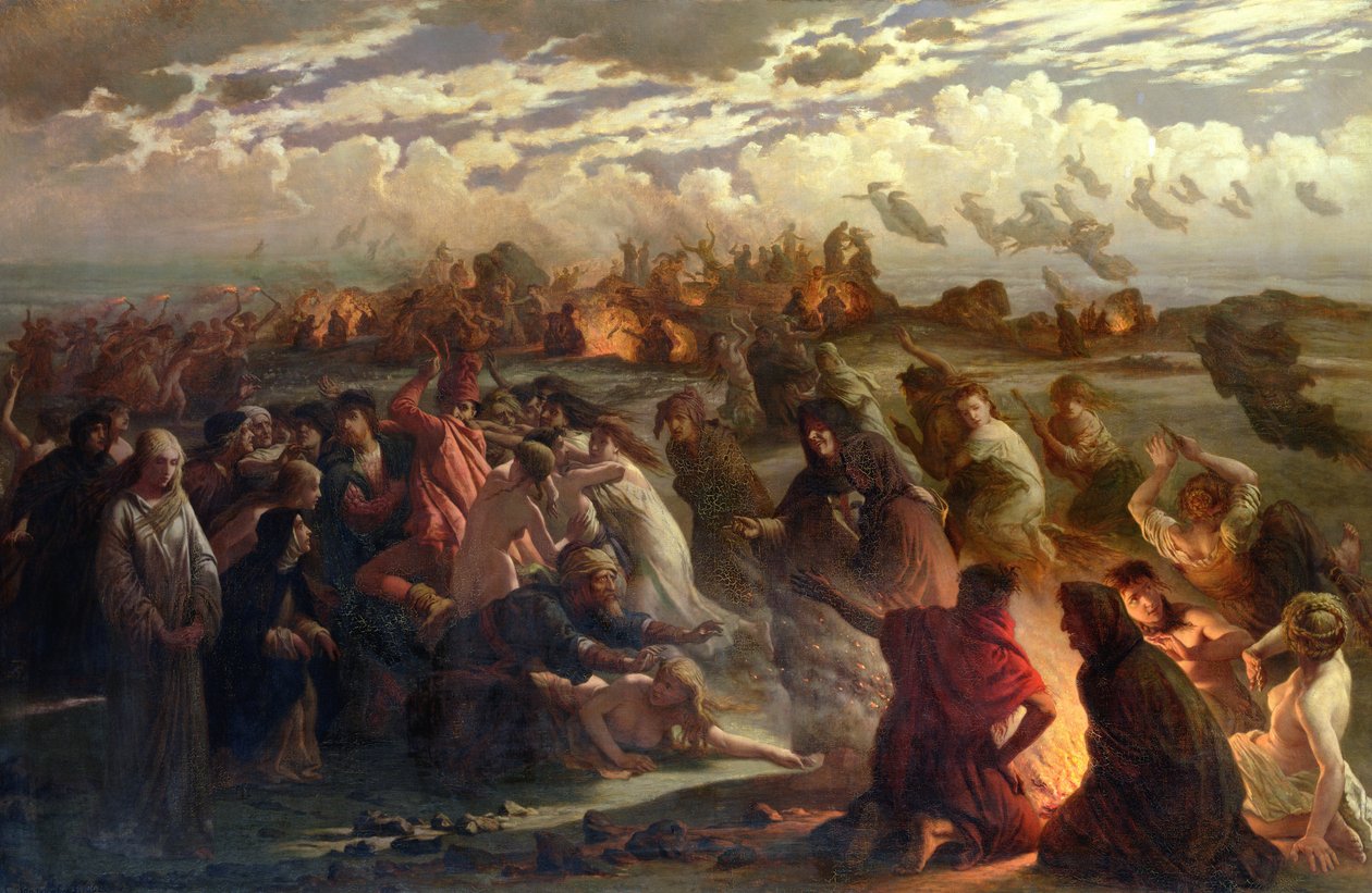Valborgsnatten, 1862 av Gustav Adolph Spangenberg
