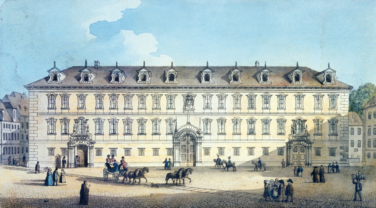 Wallenstein slott, ca. 1830 av Gustav Friedrich Amalius Taubert
