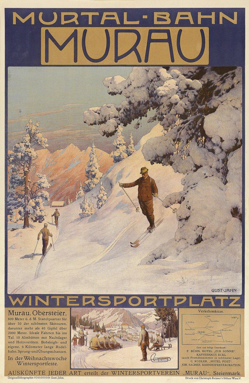 Murtal -Bahn - Murau - vintersportområde av Gustav Jahn