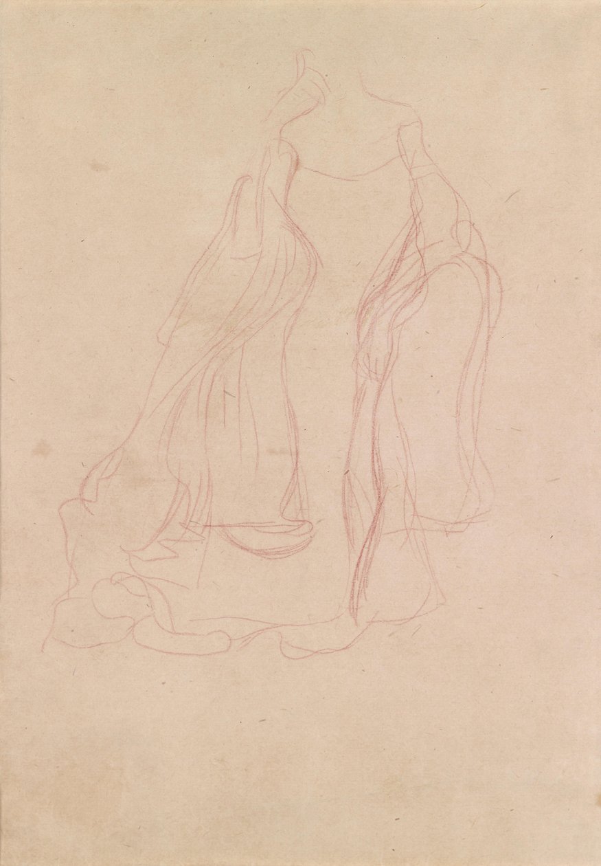 Frontdraktstudie av ND150 av Gustav Klimt