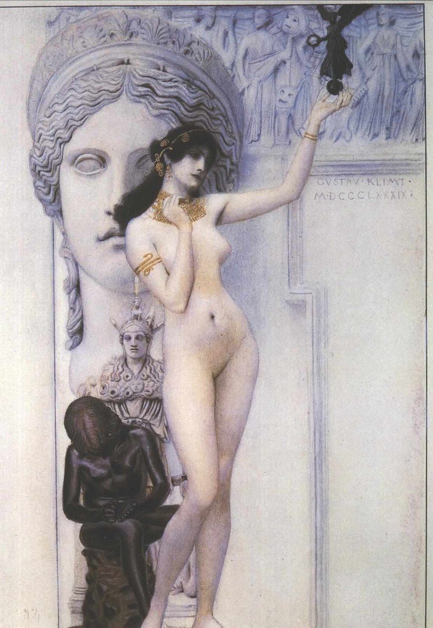 Allegory of Sculpture av Gustav Klimt