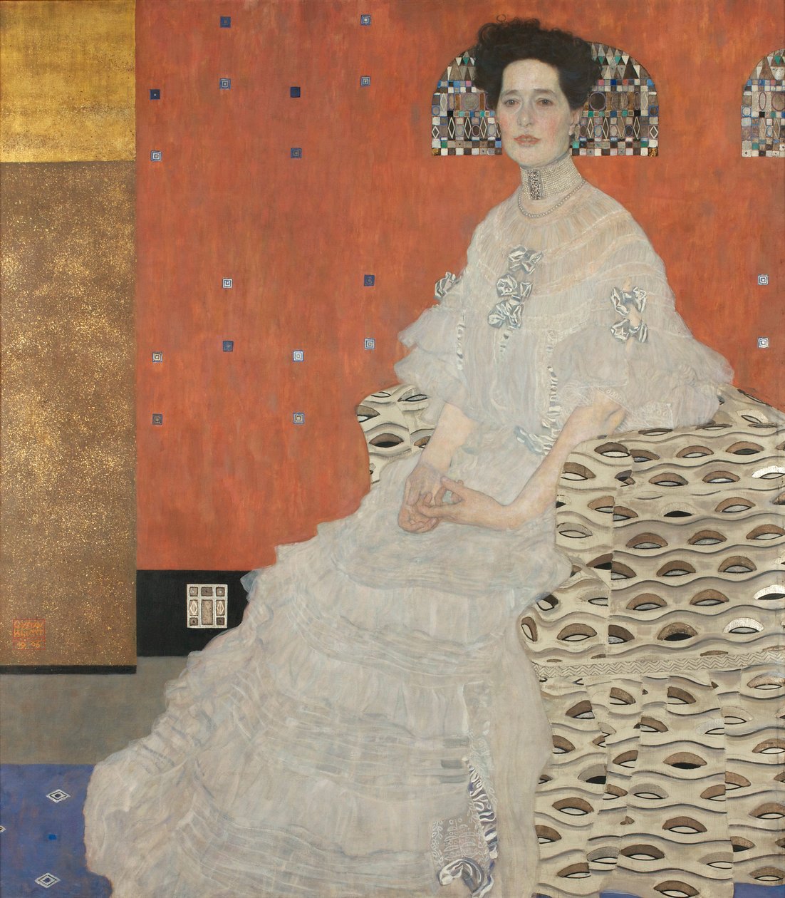 Portrett av Fritza Riedler av Gustav Klimt