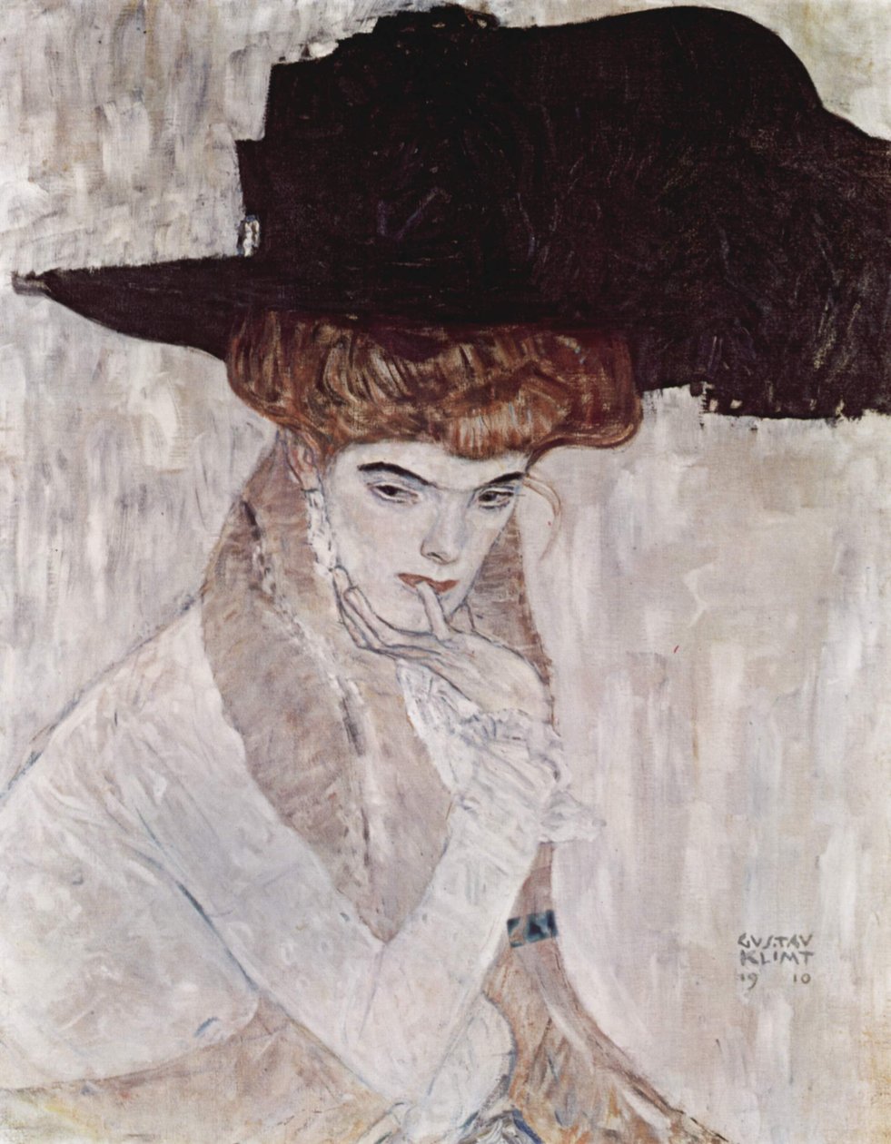 Den svarte hatten av Gustav Klimt