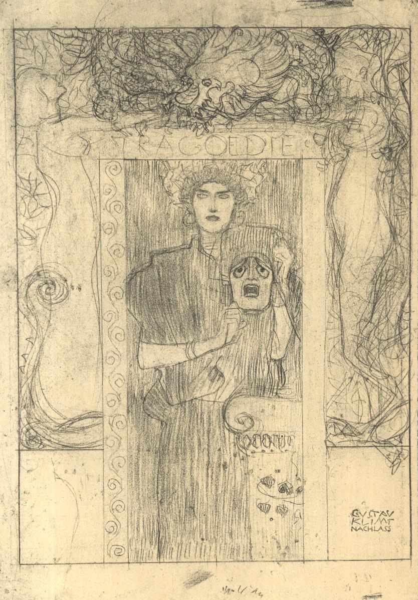 Utkast til tragedien av Gustav Klimt