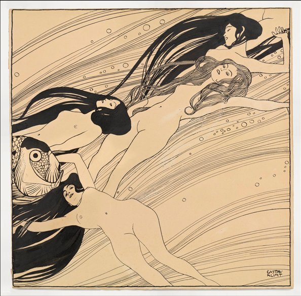 Fiskeblod av Gustav Klimt