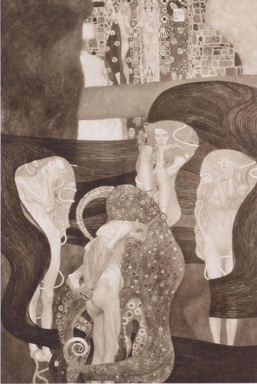 Rettsvitenskap 1903-1907 av Gustav Klimt
