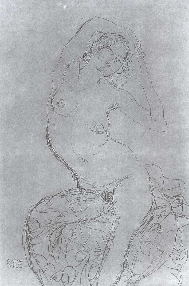 Naken av Gustav Klimt