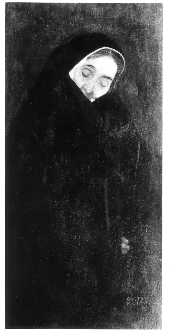 Gammel kvinne, 1909 av Gustav Klimt