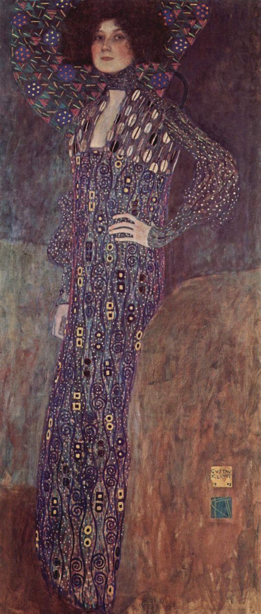 Portrett av Emilie Louise Flöge av Gustav Klimt