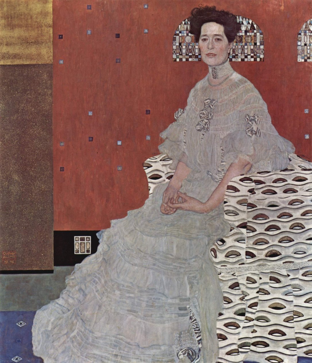 Portrett av Fritza Riedler av Gustav Klimt