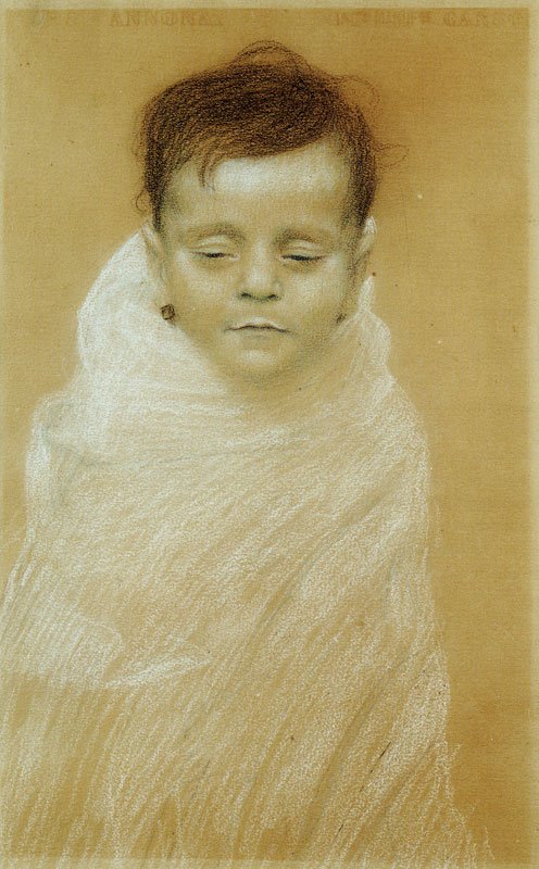 Portrett av Artists Dead Son av Gustav Klimt