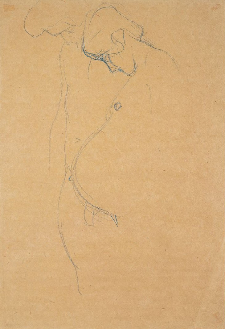 Gravid kvinne med mann av Gustav Klimt