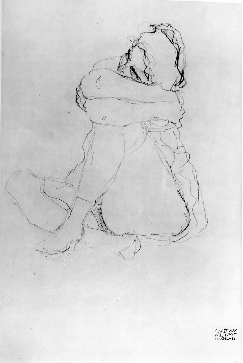 Sittende kvinne av Gustav Klimt