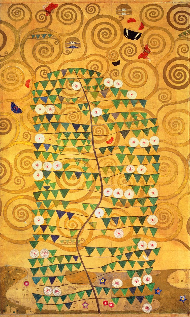 Livets tre (Stoclet Frieze) av Gustav Klimt
