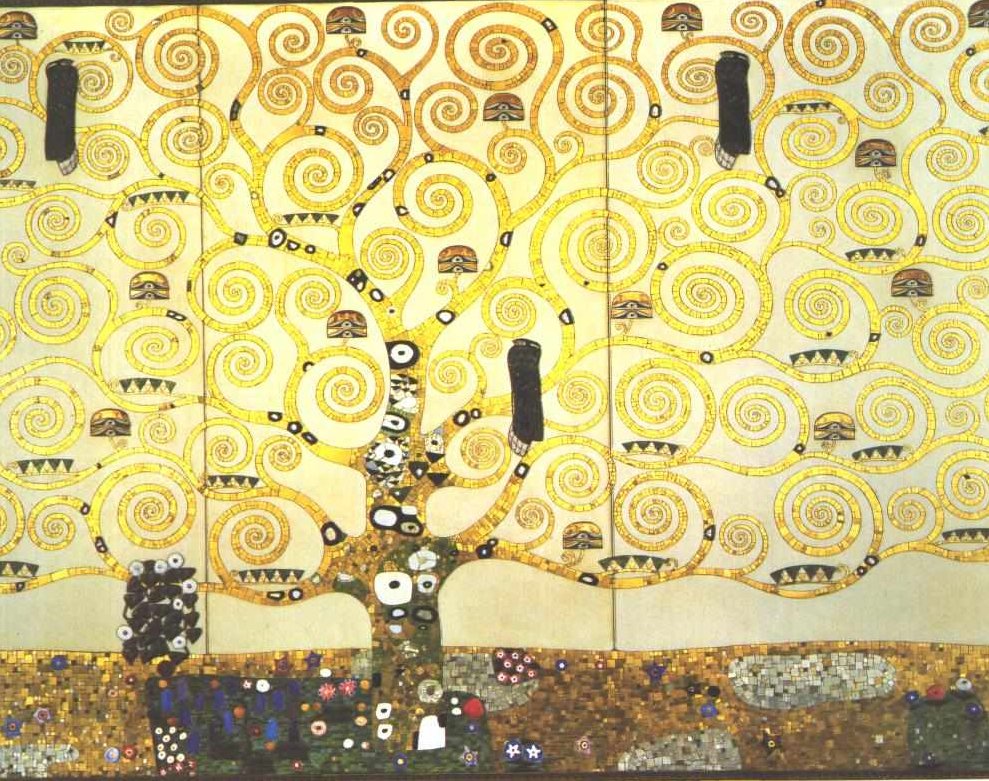 Livets tre - livets tre - mal for stocletfrisen av Gustav Klimt