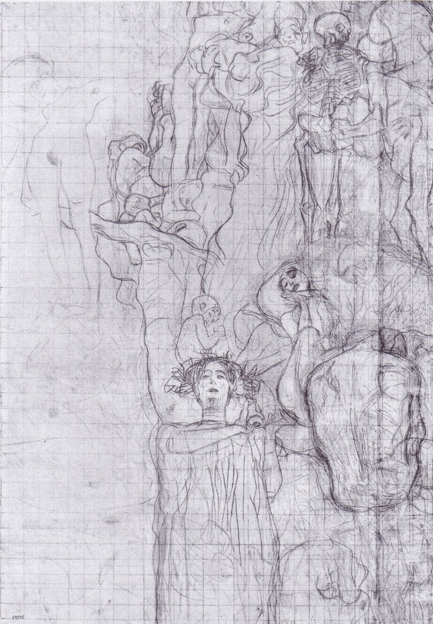 Medisin overføring skisse av Gustav Klimt