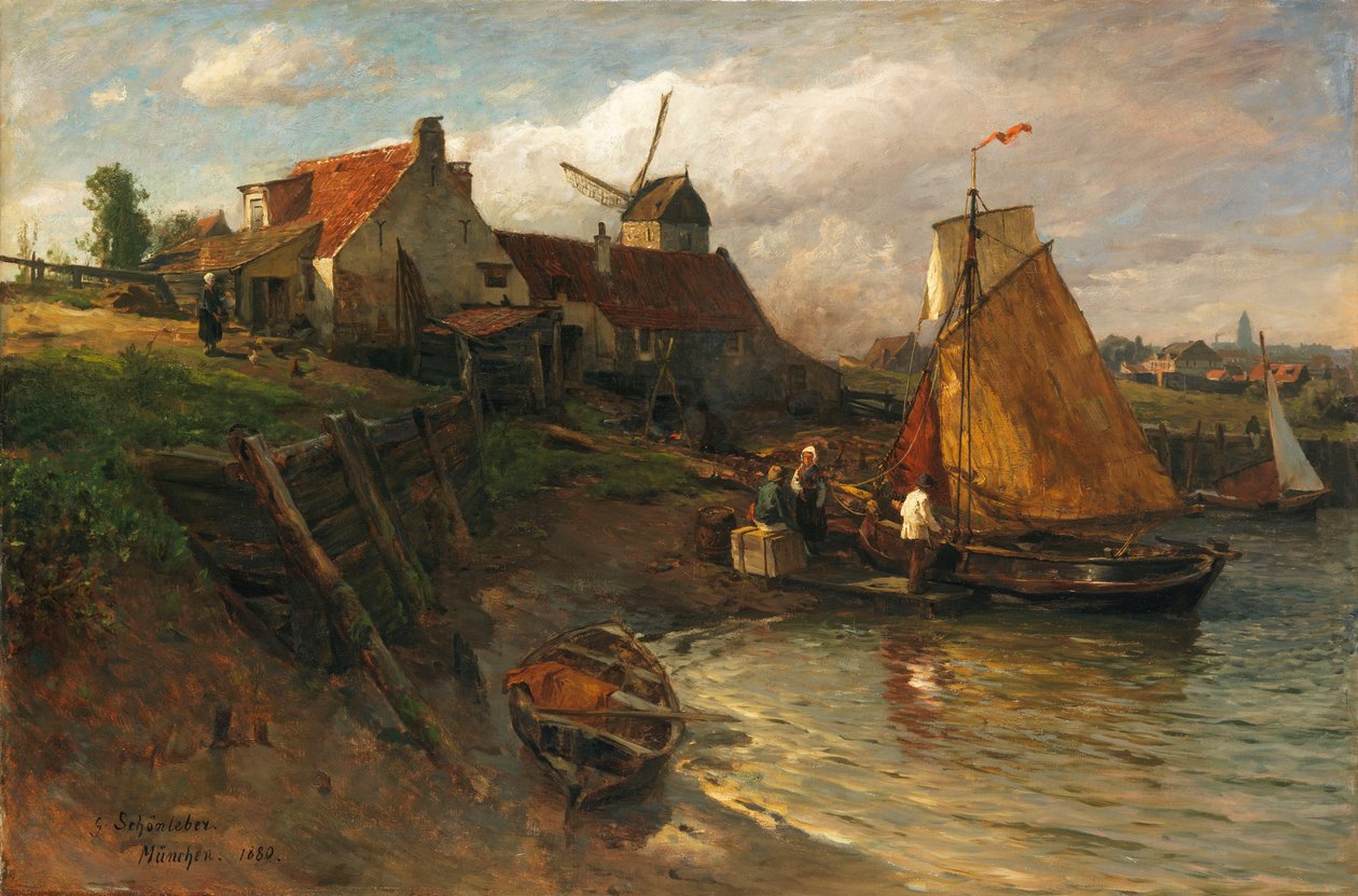 Sommer på den nederlandske kysten av Gustav Schönleber
