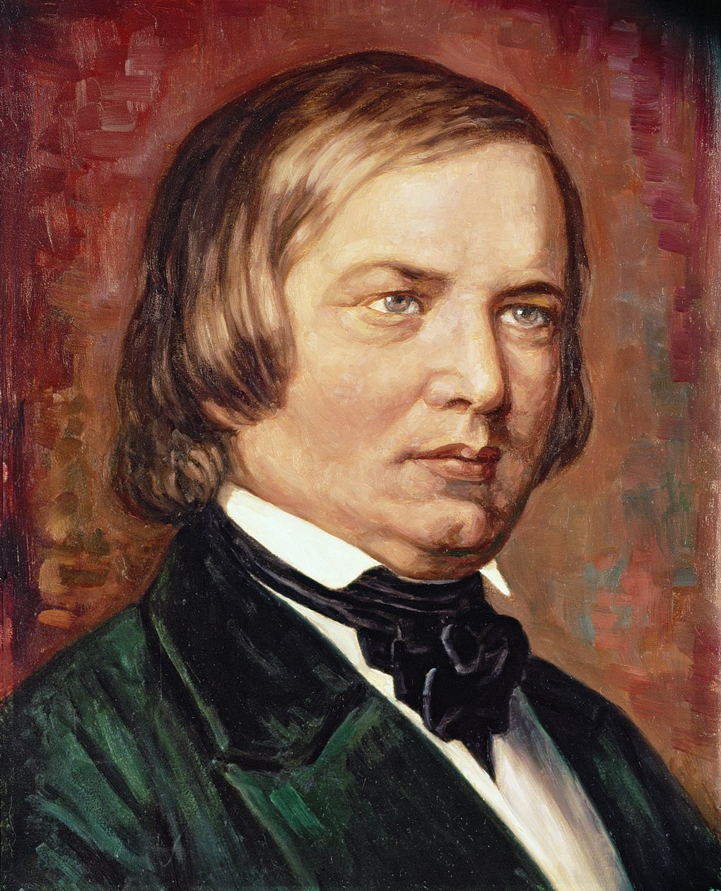 Portrett av Robert Schumann (1810-1856) av Gustav Zerner