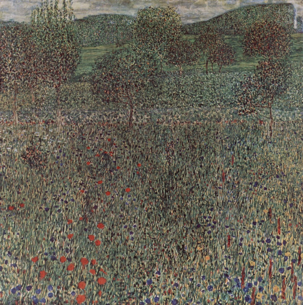 Blomstrende felt av Gustav Klimt