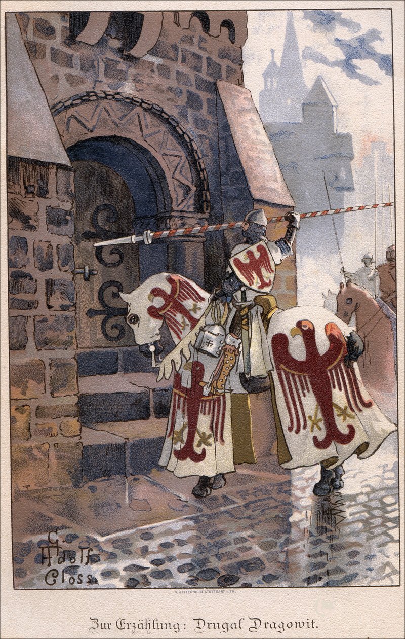 Dragovit - Dragovit (8m Ccl) Roi des Valets (Veltabes houn Wiltses) av Klauss, Gustave Adolphe (1864-1938) av Gustav Adolf Closs