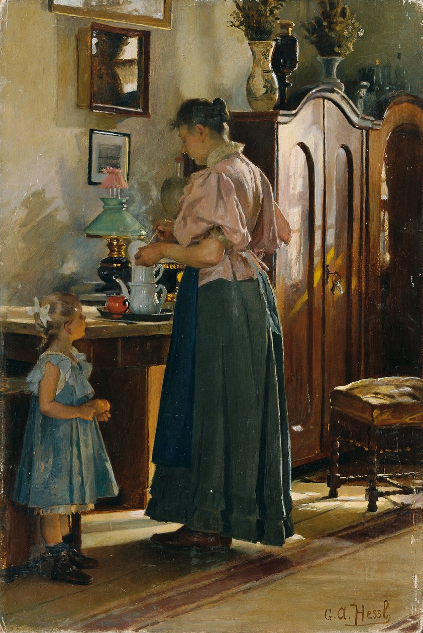 kveldsmat av Gustav Adolf Hessl