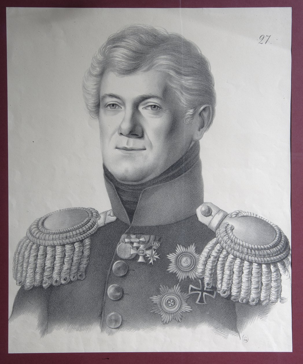 Portrett av prins Dmitrij Vladimirovich Golitsyn 1771-1844, 1820-årene av Gustav Adolf Hippius