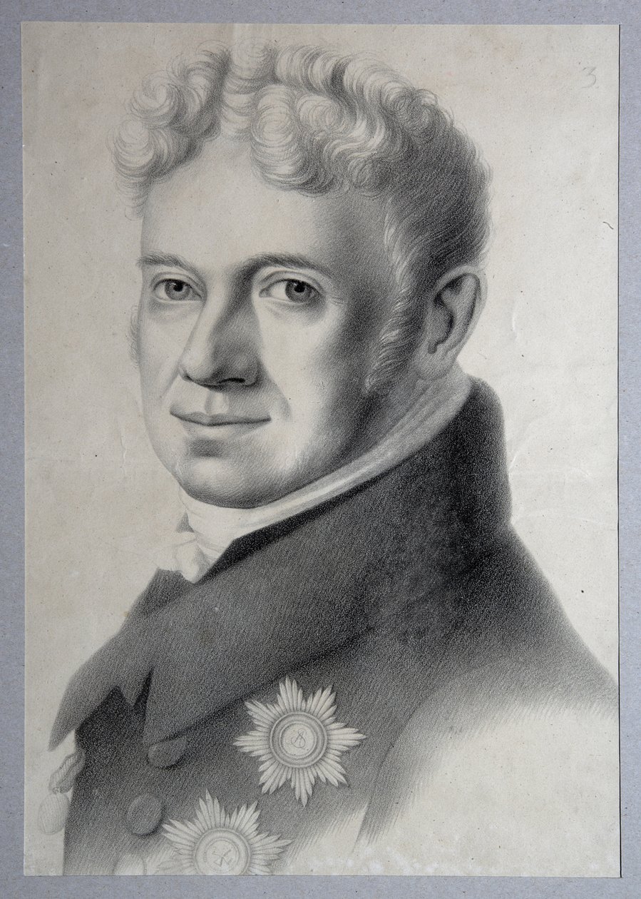 Portrett av prins Grigory Alexandrovich Stroganov 1770-1857, 1820-årene av Gustav Adolf Hippius