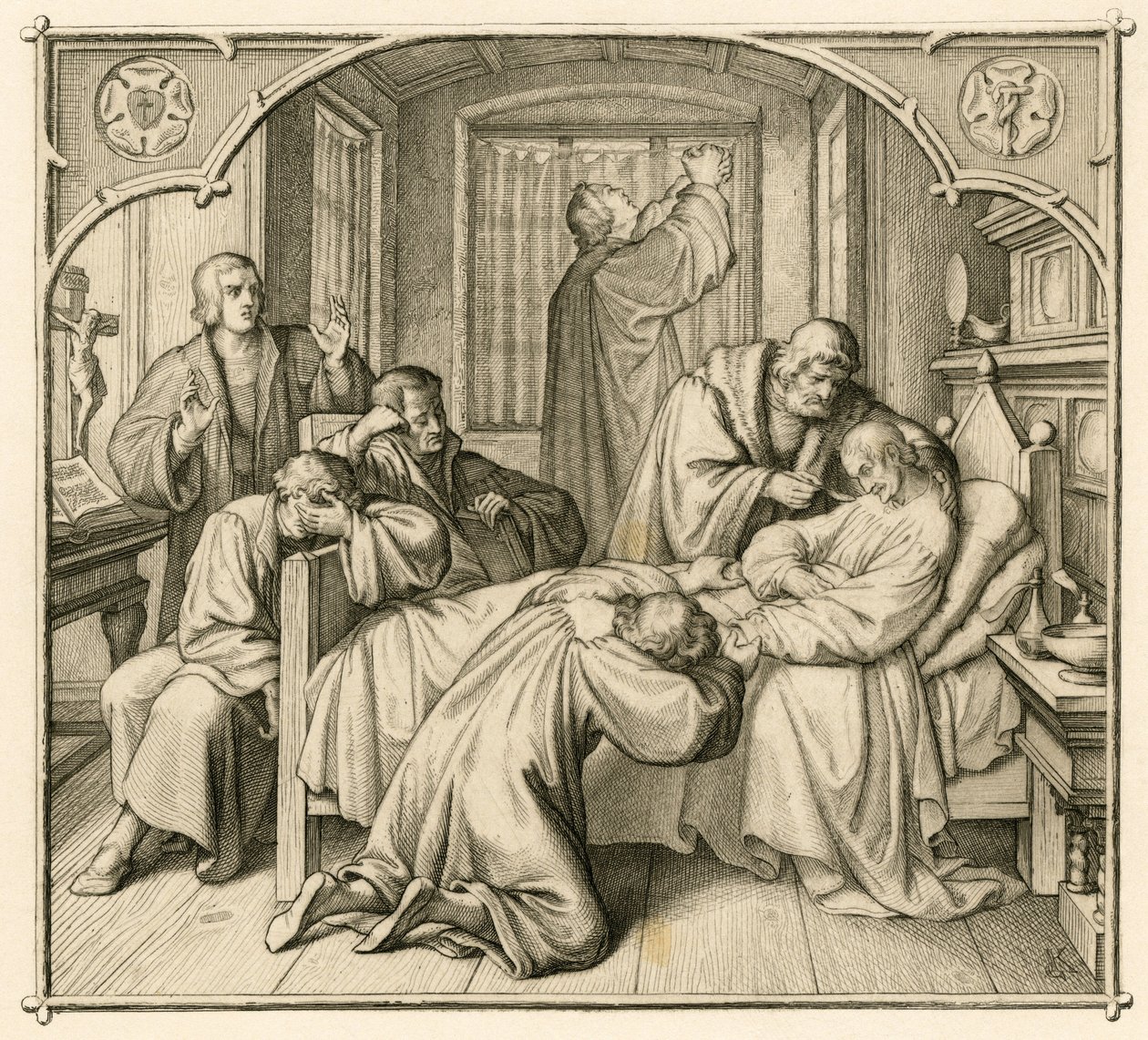 Luthers venn Philippe (Philippe, Philippus) Melanchthon (1497-1560) er svært syk og derfor ber Luther om bedring av Gustav Ferdinand Leopold Konig