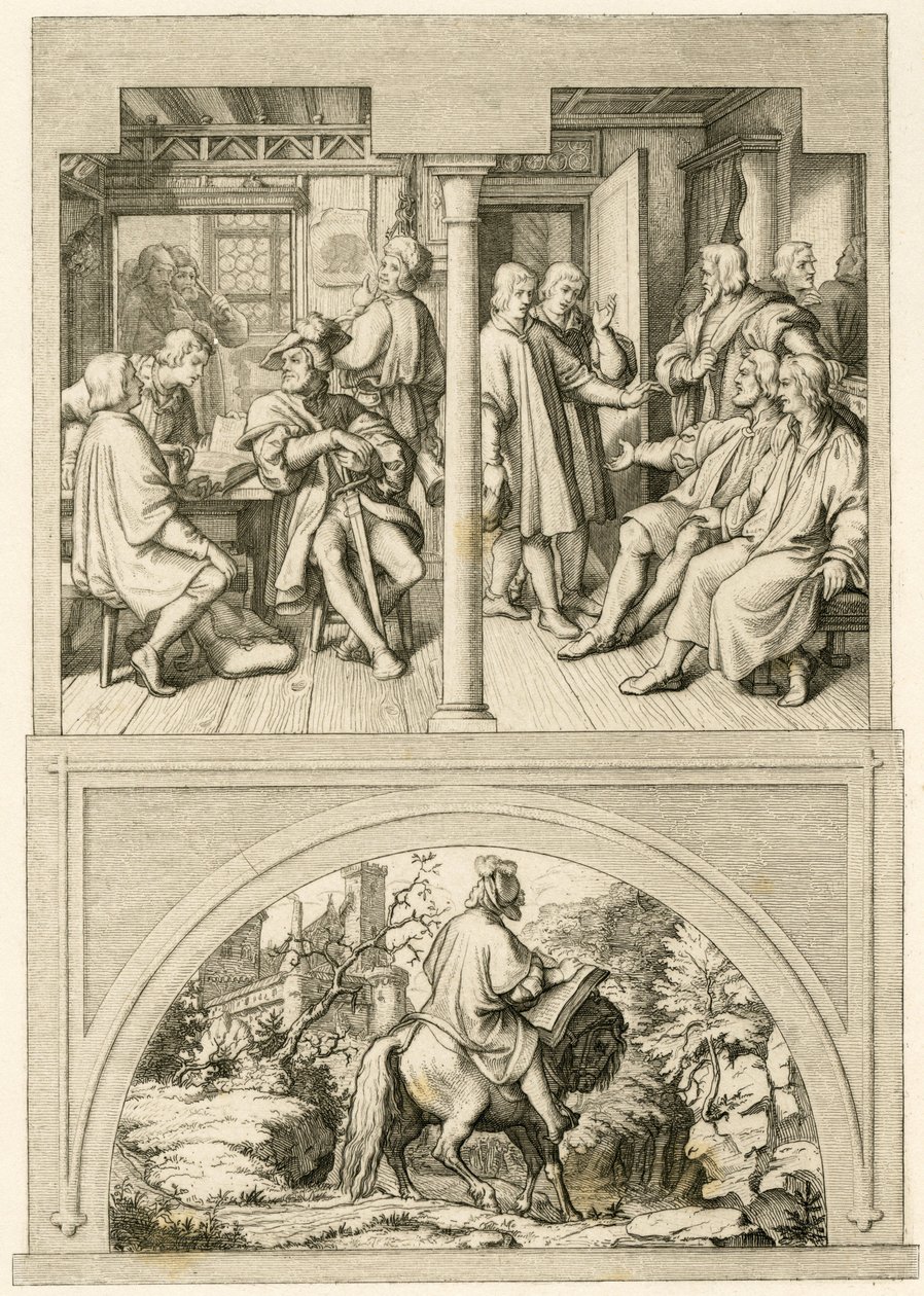 Flere bilder fra Martin Luthers liv av Gustav Ferdinand Leopold Konig