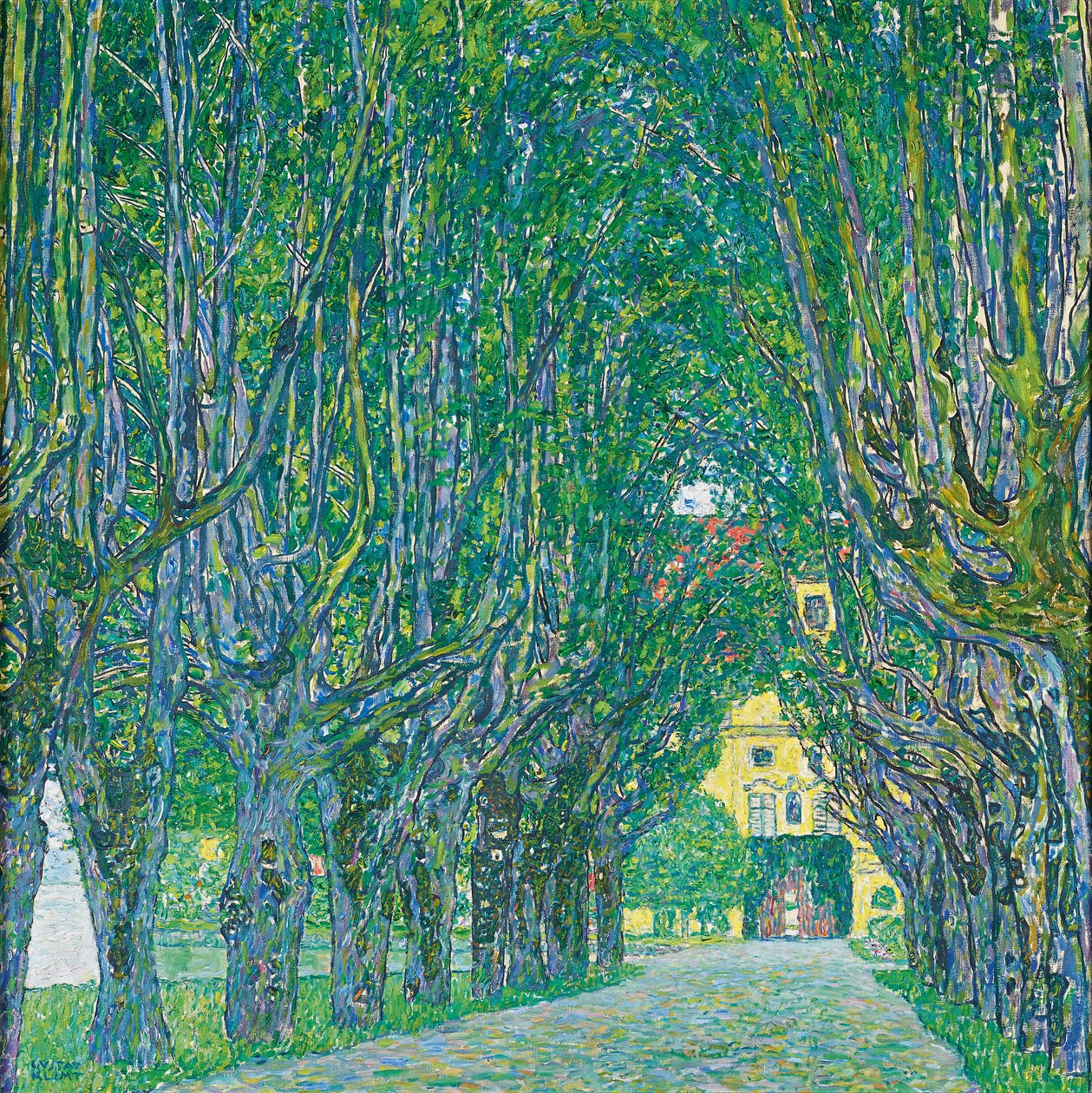 Avenue til slottskammeret av Gustav Klimt