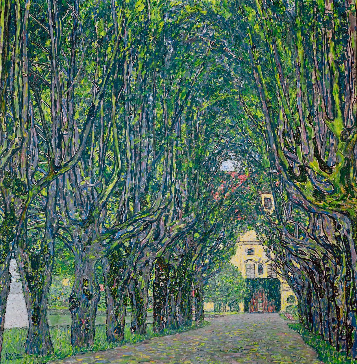 Avenue i parken til Kammer Castle, 1912 av Gustav Klimt