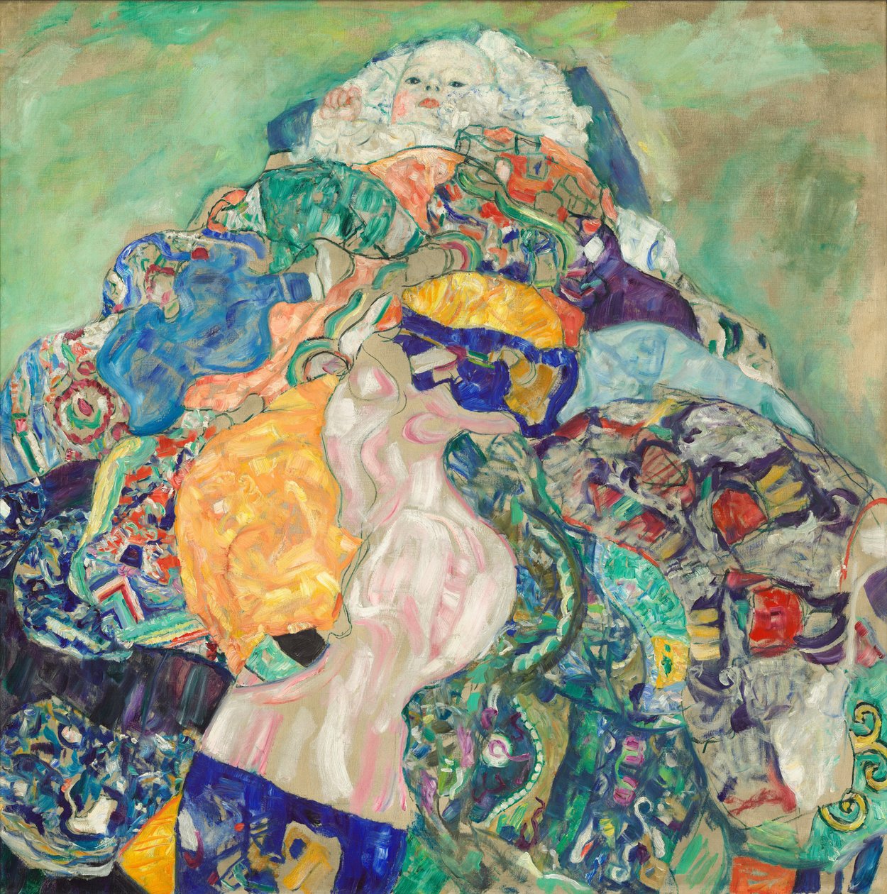 Babyvugge, 19171918. av Gustav Klimt
